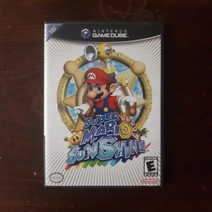 Nintendo Gamecube - Super Mario Sunshine - Case and Scratched Disc